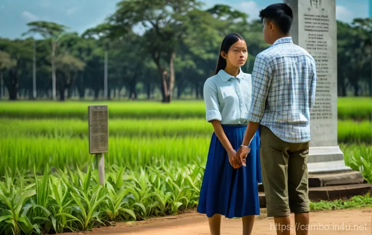 캄보디아 폴 포트 정권 - **Prompt 2: A scene depicting Cambodians engaged in forced labor during the Khmer Rouge era. A group... 캄보디아 폴 포트 정권 - **Prompt 2: A scene depicting Cambodians engaged in forced labor during the Khmer Rouge era. A group...